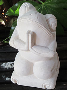 石像カエル・お祈り11214アウトレット11214I