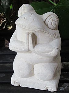 石像カエル・お祈り11214アウトレット11214N