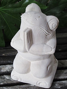 石像カエル・お祈り11214アウトレット11214Q