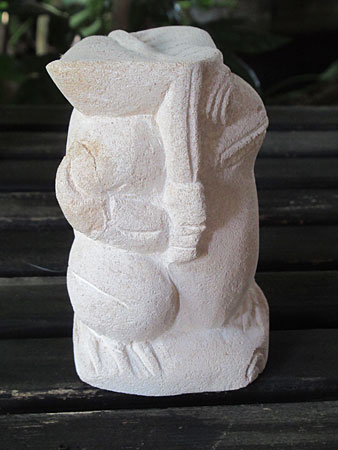 ハスの葉を傘にしたカエル・アウトレット右面